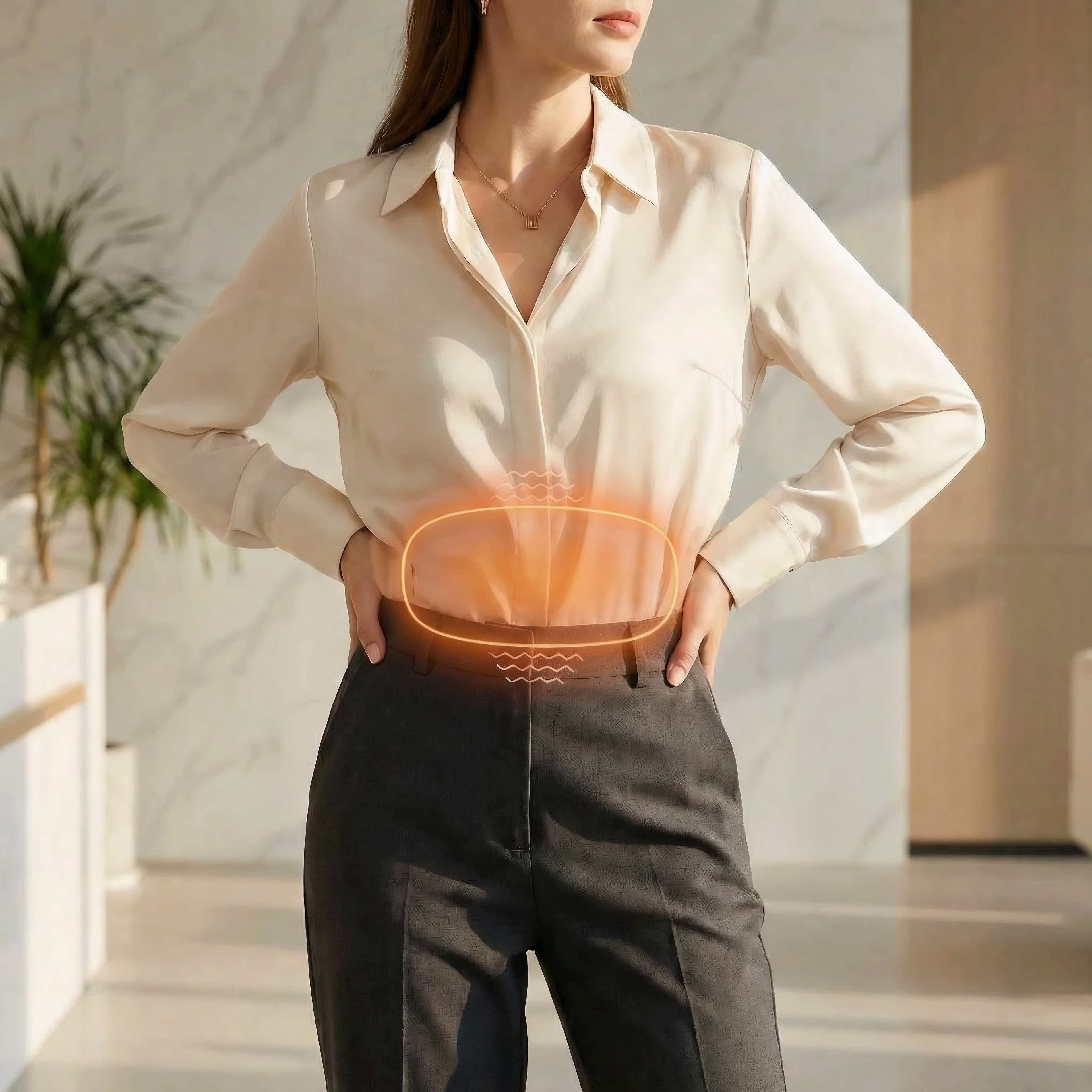 Anyway Belt First Edition🥇: Menstrual Heather & Massager